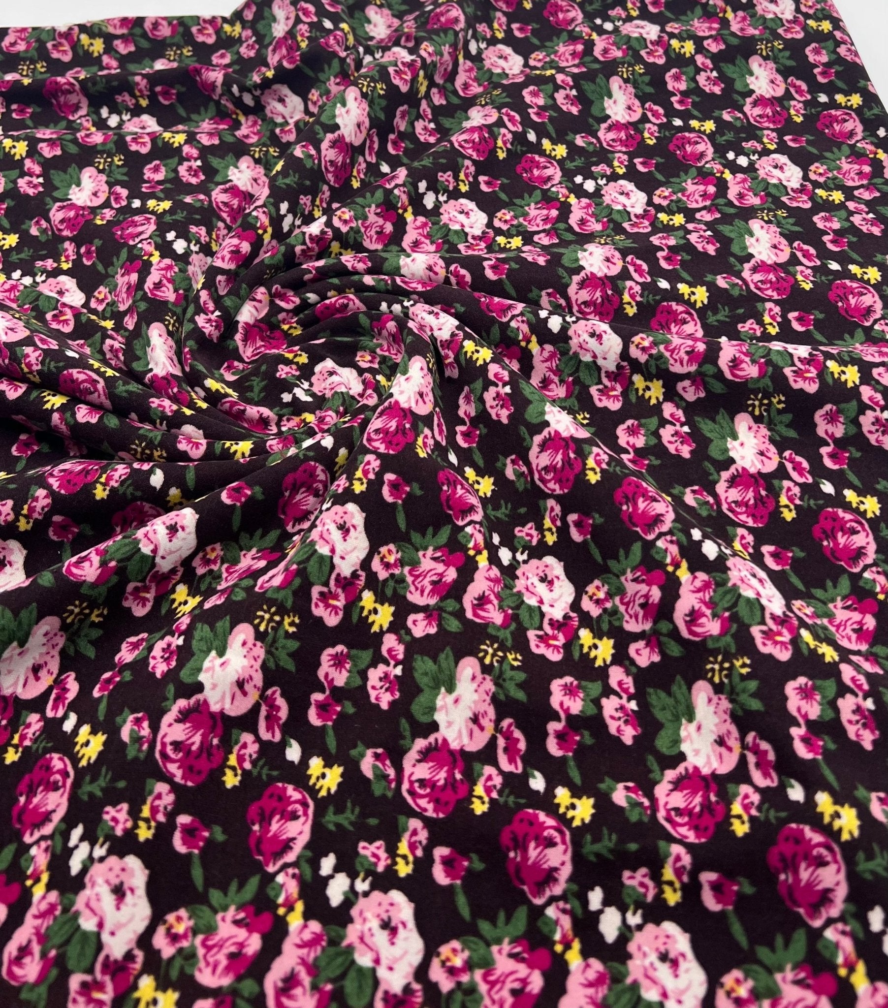 Ditsy Floral Lightweight Viscose Elastane 4 Way Stretch Fabric - T9 Fabrics